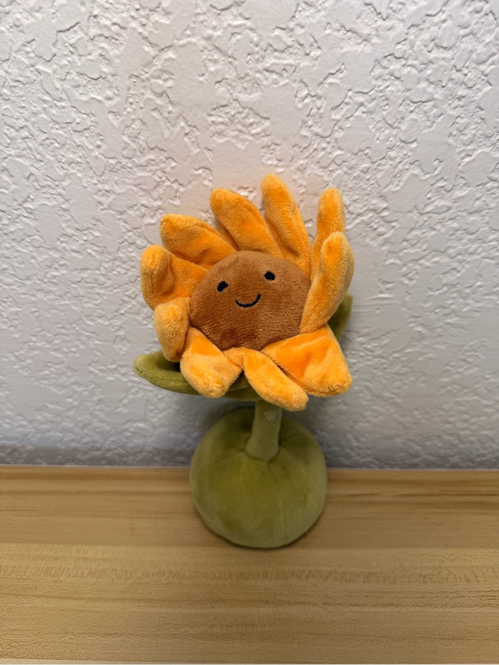 Jellycat Rare Retired Flowerette Smiling Sunflower Plushie Toy London EUC